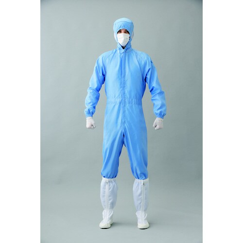 カバーオール(フード一体型) ブルー LL