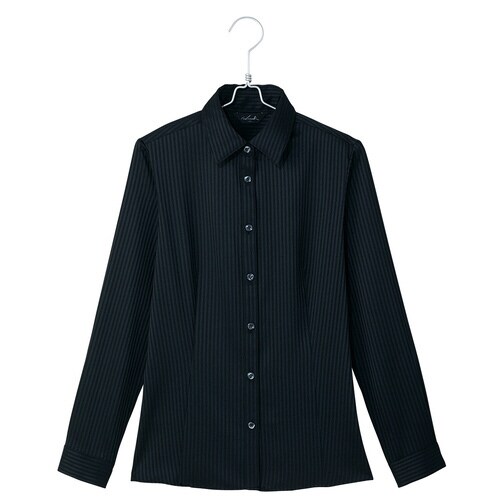 長袖ブラウス ブラック 7