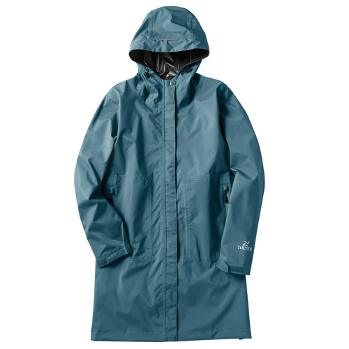 ストレッチレインコート グリーン LL