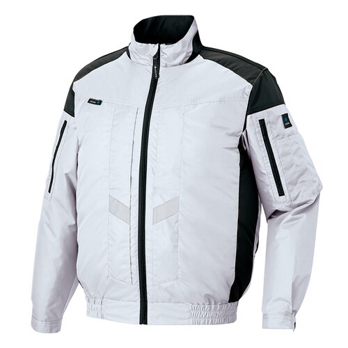 空調服 長袖ブルゾン シルバー 6L