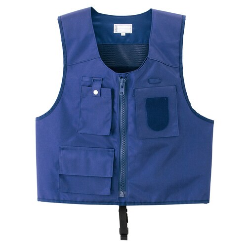 防刃チョッキ アウター型(受注生産) ネイビー F