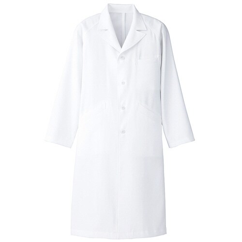 セミピーク型診察衣 ホワイト LL