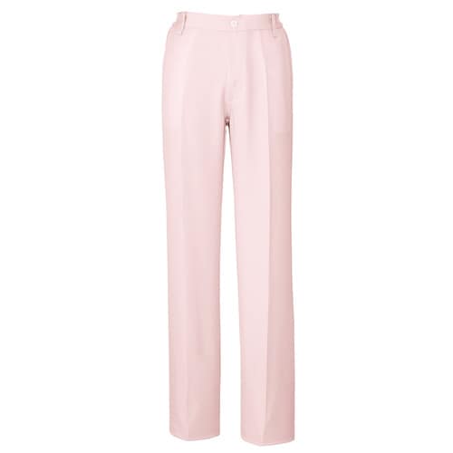 レディース脇シャーリングパンツ ピンク 6L