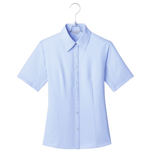 半袖ブラウス サックス 23