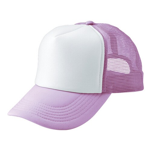 Aメッシュキャップ ラベンダー×ホワイト F