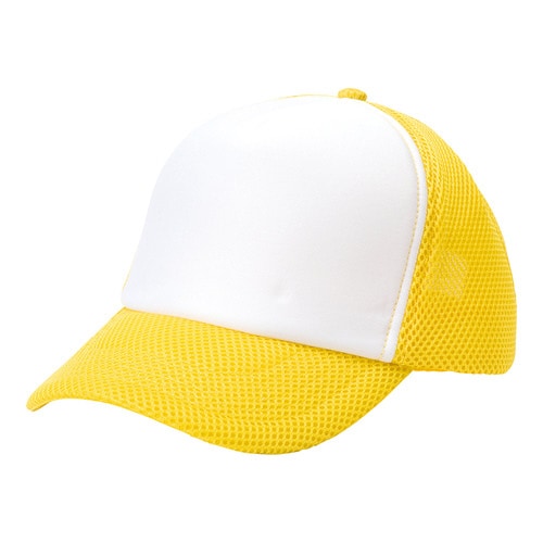Aラッセルキャップ イエロー×ホワイト F