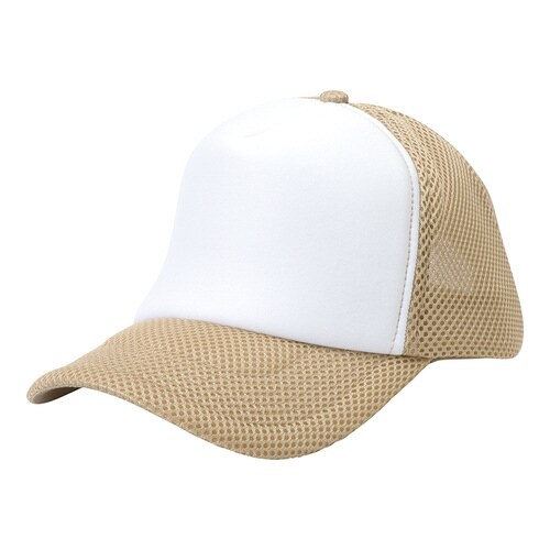 Aラッセルキャップ キャメル×ホワイト F