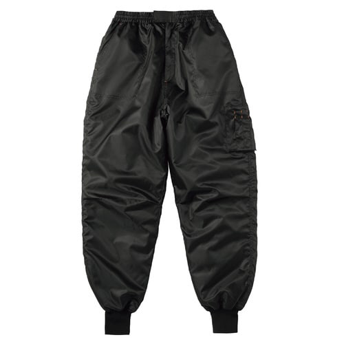 中綿パンツ ブラック L