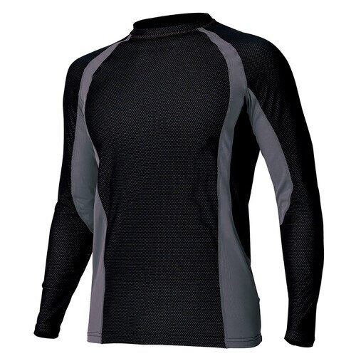 コンプレスフィット長袖シャツ ブラック 3L