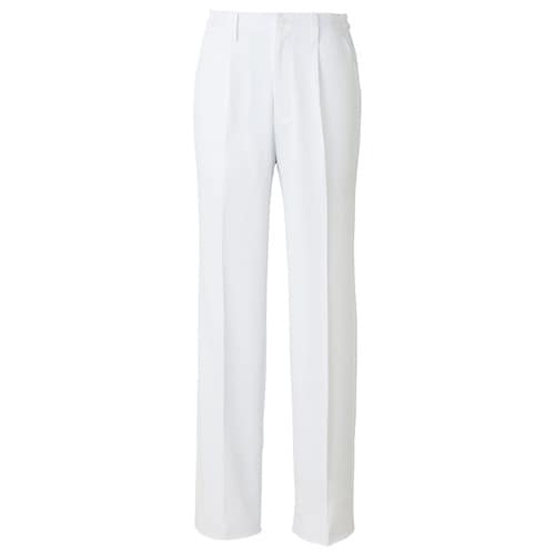 メンズ脇シャーリングパンツ ホワイト M