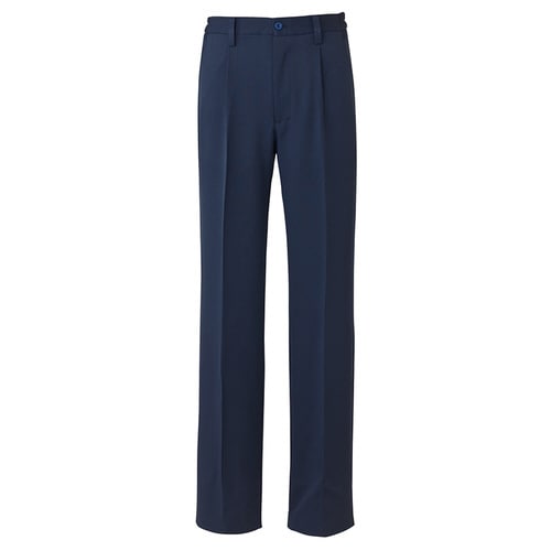 メンズ脇シャーリングパンツ ネイビー 4L