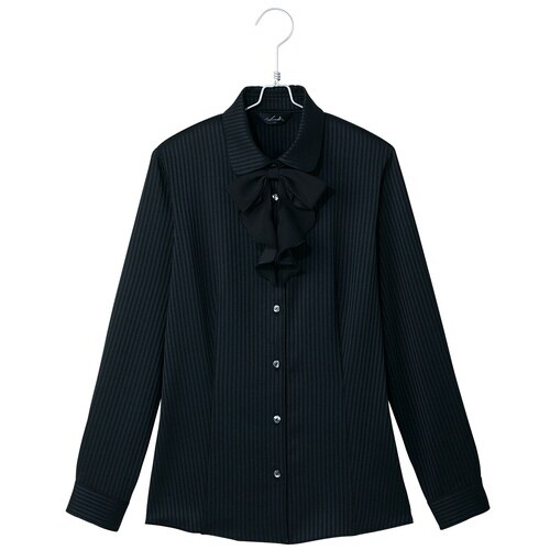 長袖ブラウス ブラック 7