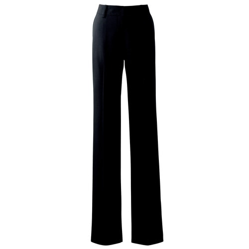 レディースストレートパンツ ブラック 23