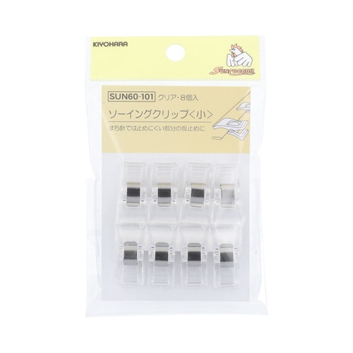 ソーイングクリップ 小 クリア