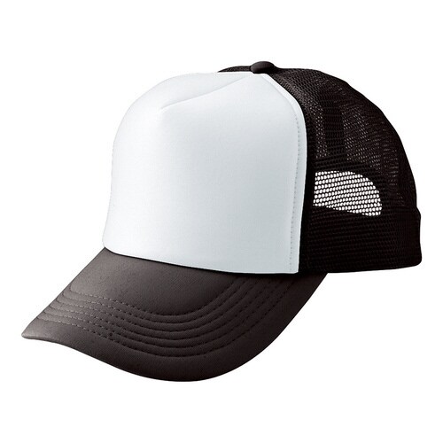Aメッシュキャップ チャコール×ホワイト F