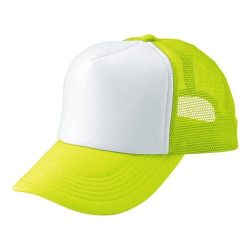 Aメッシュキャップ Fイエロー×ホワイト F