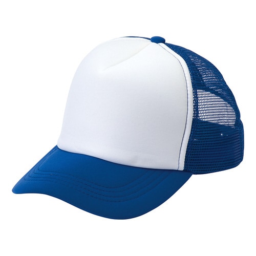 Aメッシュキャップ ブルー×ホワイト F