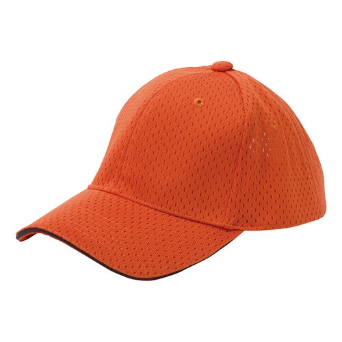 スポーツメッシュキャップ オレンジ F