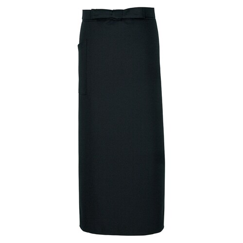 ロングエプロン ブラック F