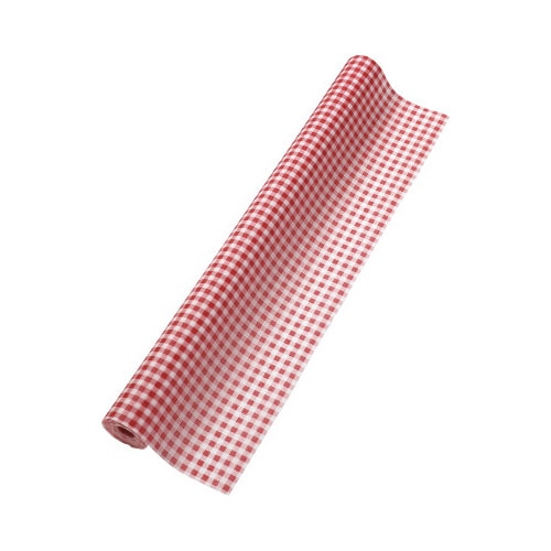 カラー不織布 10m巻 ギンガムチェック 赤