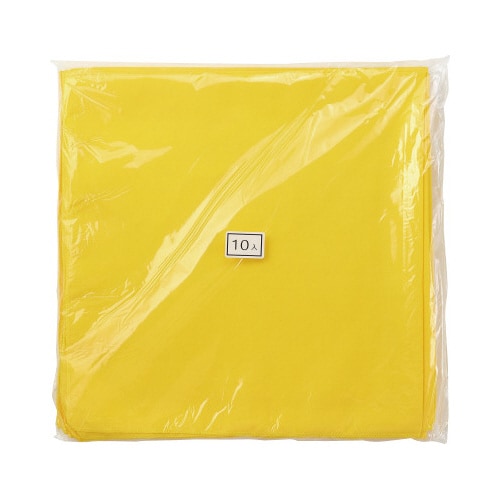 バンダナ無地 黄 10枚組