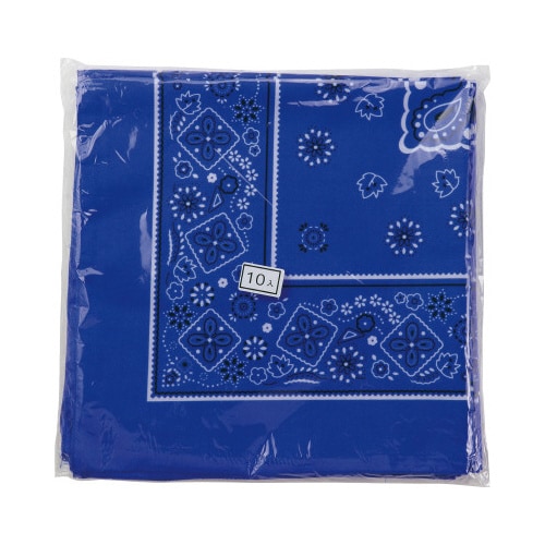 バンダナ 濃青 10枚組