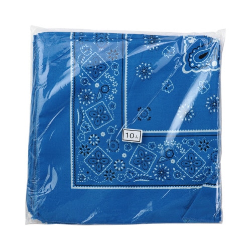 バンダナ 青 10枚組