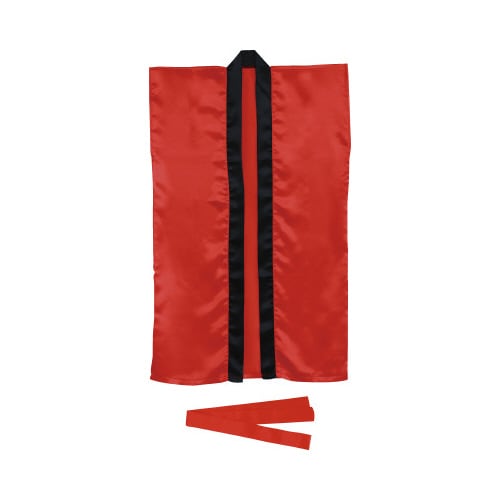 ソフトサテンロングハッピ J 赤 (ハチマキ付)