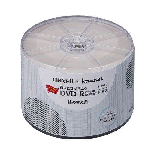 残り枚数が見えるDVDーR データ用50枚詰替×6
