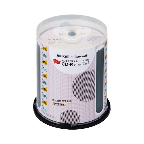 残り枚数が見えるCDーR データ用100枚SP×2