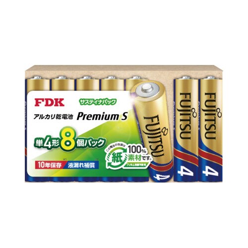 アルカリ乾電池単4サスティナパックプレミアムS
