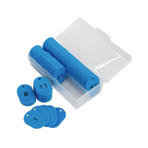 番号札 水色 1_100 小