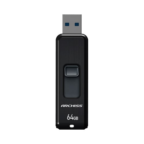USBメモリ USB3.2 64GB ブラック