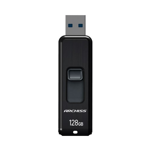 USBメモリ USB3.2 128GB ブラック
