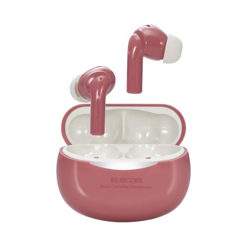 ワイヤレスイヤホン ノイズキャンセリング ピンク
