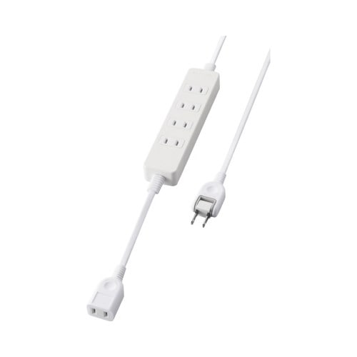 電源タップ 延長コード 3m ホワイト