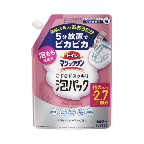 トイレマジこすらずスッキリ泡Pフローラル660ml