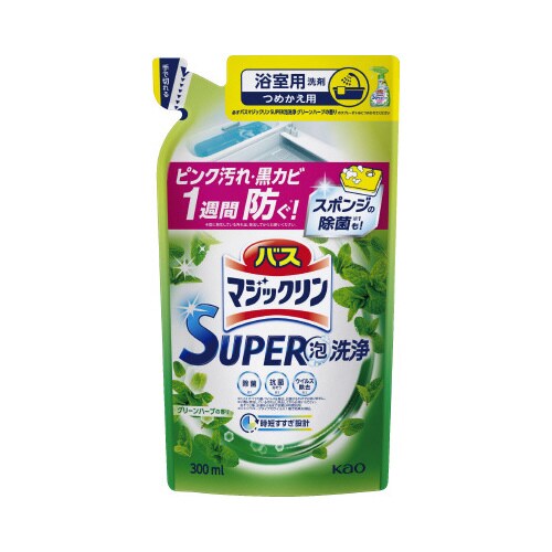 バスマジSUPER泡グリーンハーブ詰替300ml