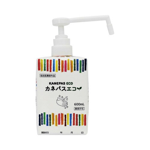 手指消毒剤カネパスエコ 600ml ポンプ付き