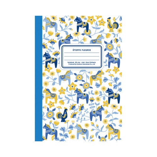 花柄ノート B6 ライトブルー CF158LB