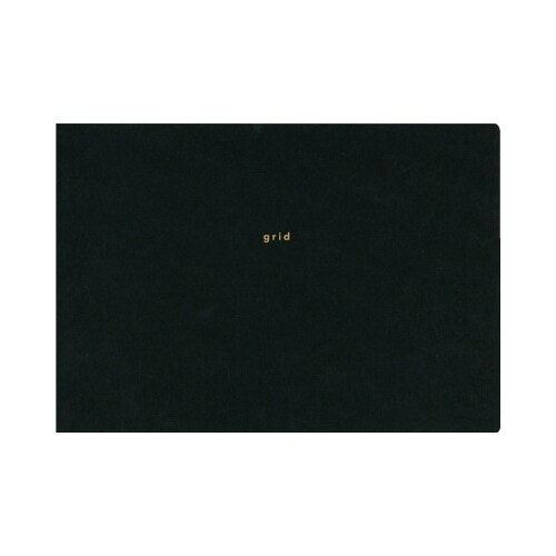 R1729 ノートデスク厚方眼 ブラック×3