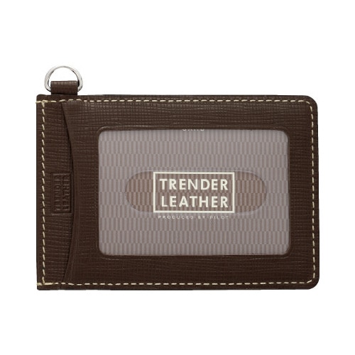 パス入シングルトレンダーレザー05 ダークブラウン