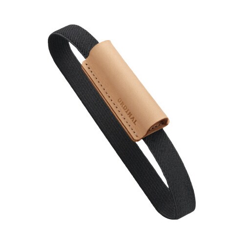 革製ペン差し付手帳バンド ブラック