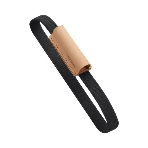 革製ペン差し付手帳バンド ブラック