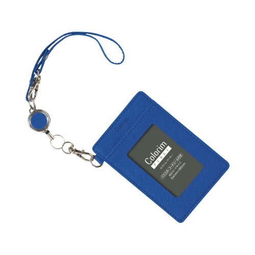 パス入れSリール付 カラリムパーキー ブルー