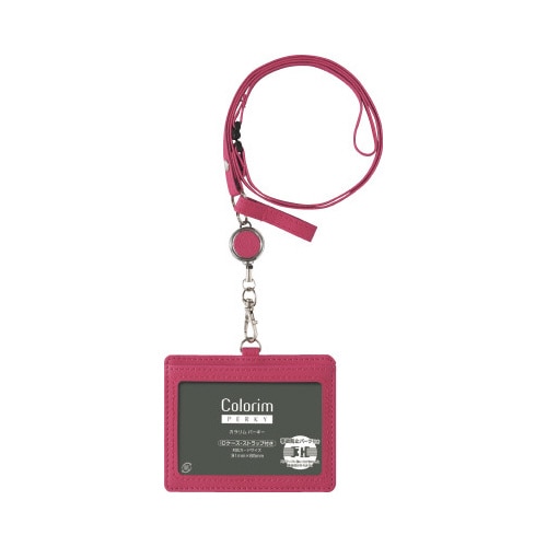 IDケースリール付 カラリムパーキー ピンク