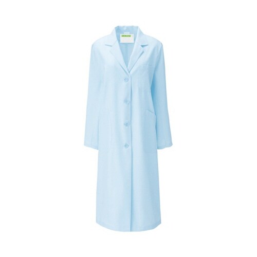 レディス診察衣S型 長袖 サックス M