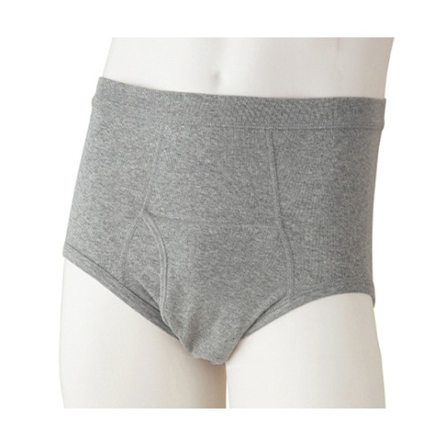 紳士ブリーフ 杢グレー L