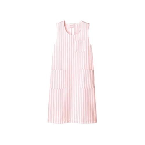 予防衣 男女兼用 ノースリーブ ピンク