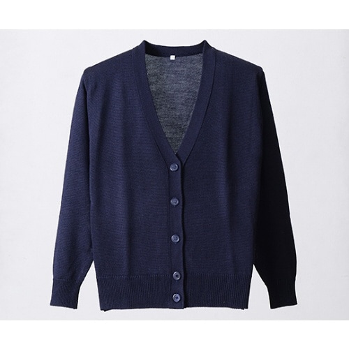 7ゲージカーディガン 濃紺 L